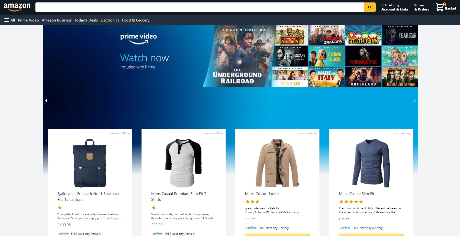 Amazon Clone (Next JS, Webhook, Tailwind, Stripe Checkout)