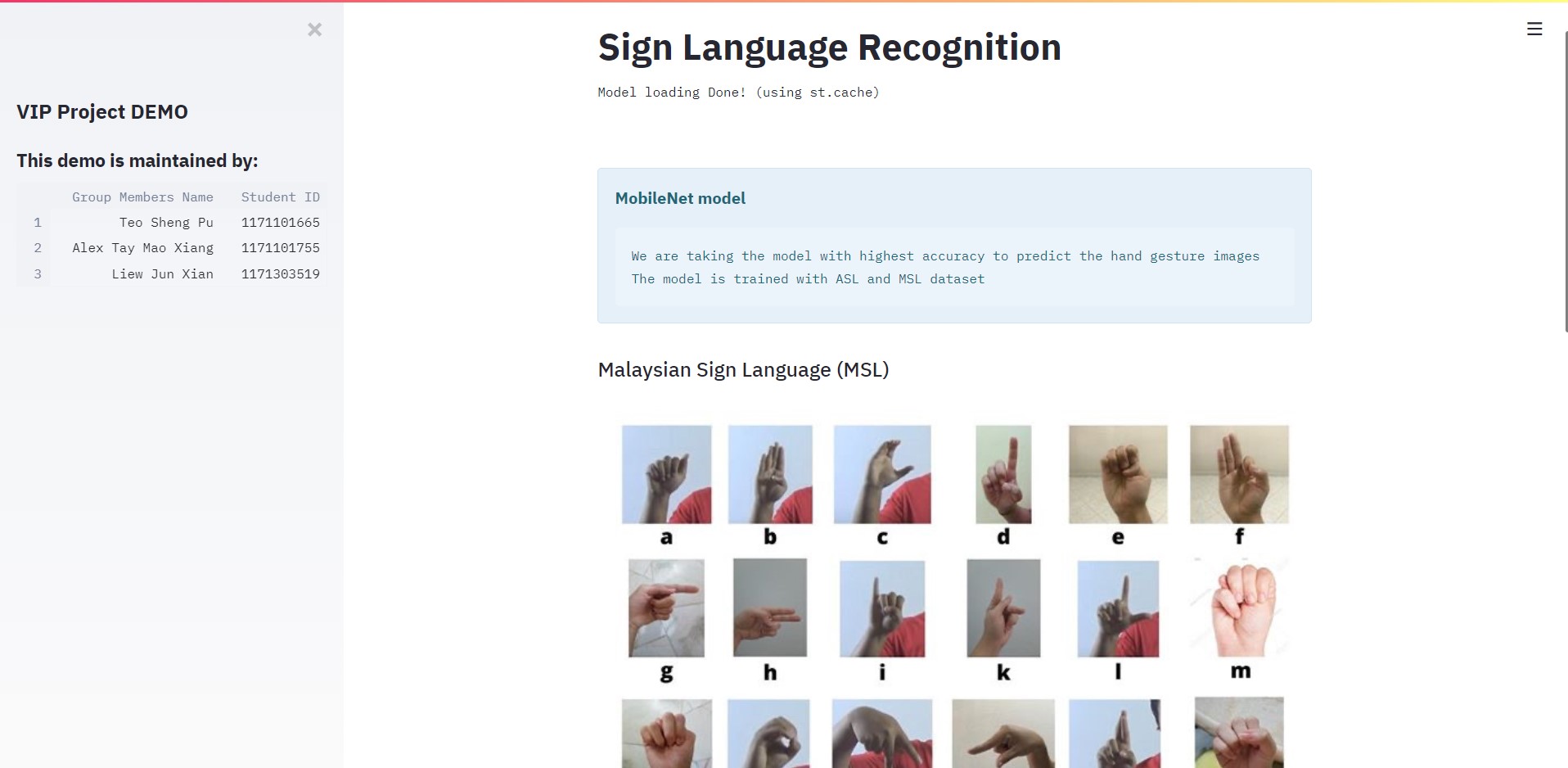 Sign Language Recognition (Deep Learning model)